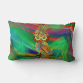 熱帯ファッションの女王のフクロウの枕 ランバークッション (裏面)