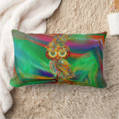 熱帯ファッションの女王のフクロウの枕 ランバークッション (ブランケット)