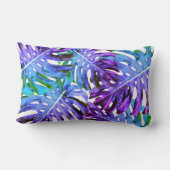 熱帯ファンタジーの楽園Monsteraはモダンを残します ランバークッション (裏面)