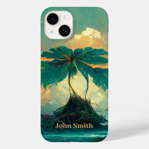 熱帯ファンタジーシーアンドパームツリーズモノグラム Case-Mate iPhone 14ケース