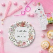 熱帯ファンタジーボホフローラルパタ結婚ーン ペーパープレート (パーティー)