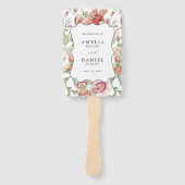 熱帯ファンタジーボホフローラ結婚式 プログラム ハンドファン (正面)