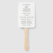 熱帯ファンタジーボホフローラ結婚式 プログラム ハンドファン (裏面)