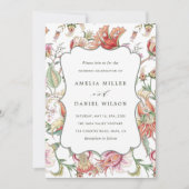 熱帯ファンタジーボホ結婚フローラ 招待状 (正面)