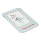 熱帯フィリピンクリスマスヴィンタRefマグネット マグネット (右側)