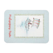 熱帯フィリピンクリスマスヴィンタRefマグネット マグネット (横)