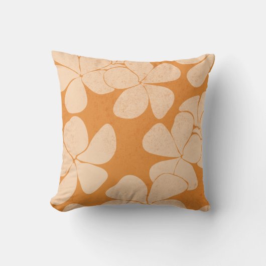 熱帯フモダンランギパニプルメリア クッション (正面)