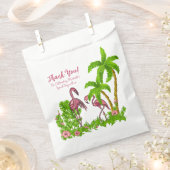 熱帯フラミンゴと花の好みのバッグ フェイバーバッグ (クリップ留めされた状態)