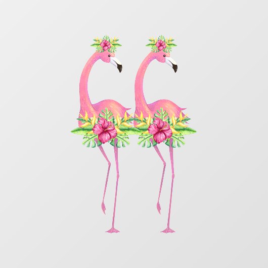 熱帯フラミンゴのダンサージャングル植物  ウィンドウサイン (シート)
