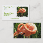 熱帯フラミンゴの名刺 名刺 (正面/裏面)