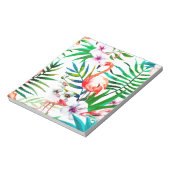 熱帯フラミンゴの芸術 ノートパッド (回転)