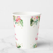 熱帯フラミンゴの赤ちゃんシャワー 紙コップ (右)