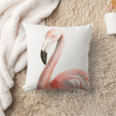 熱帯フラミンゴの鳥 クッション (ブランケット)