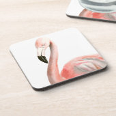 熱帯フラミンゴの鳥 コースター (左側)