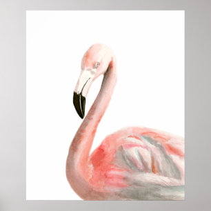 熱帯フラミンゴの鳥 ポスター