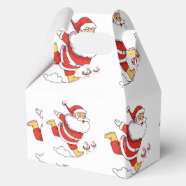 熱帯フラミンゴサンタクリスマスパターン フェイバーボックス