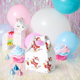 熱帯フラミンゴサンタクリスマスパターン フェイバーボックス