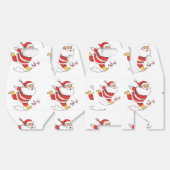 熱帯フラミンゴサンタクリスマスパターン フェイバーボックス (見開き)