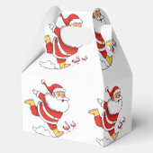 熱帯フラミンゴサンタクリスマスパターン フェイバーボックス (裏面)