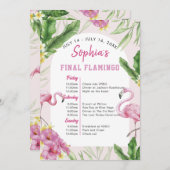 熱帯フラミンゴバチェロレッテの観光 招待状 (正面/裏面)
