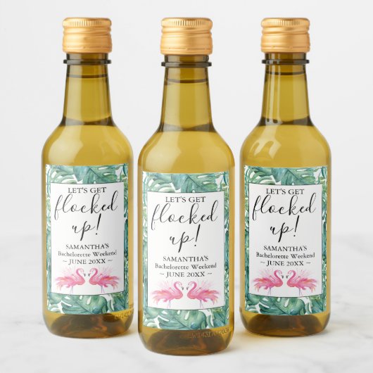 熱帯フラミンゴバチェロレッテワインラベル ワインラベル (ボトル)