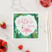 熱帯フラミンゴパーティー スタンダードカクテルナプキン (インサイチュ)