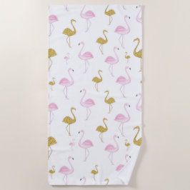 熱帯フラミンゴビーチタオル ビーチタオル