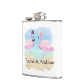 熱帯フラミンゴ新型ビニールフラスコ包まれたク フラスク (左)