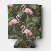 熱帯フラミンゴ模様：ヴィンテージ 缶クーラー (裏面)