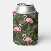 熱帯フラミンゴ模様：ヴィンテージ 缶クーラー (缶裏面)