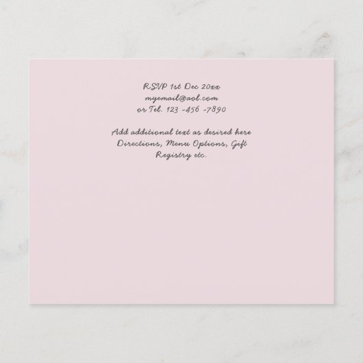 熱帯フラミンゴ結婚スの (裏面)