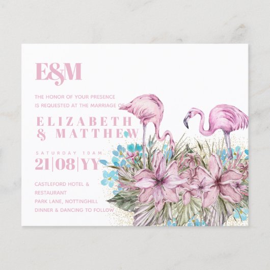 熱帯フラミンゴ結婚スの (正面)