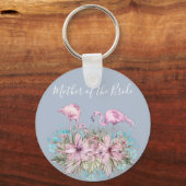 熱帯フラミンゴ結婚スの キーホルダー (正面)