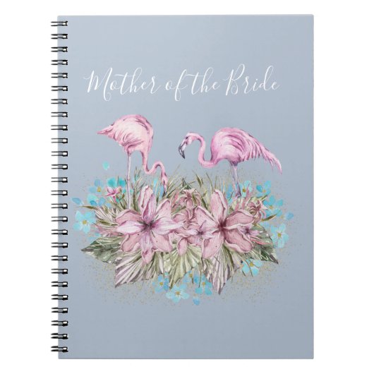 熱帯フラミンゴ結婚スの ノートブック (正面)