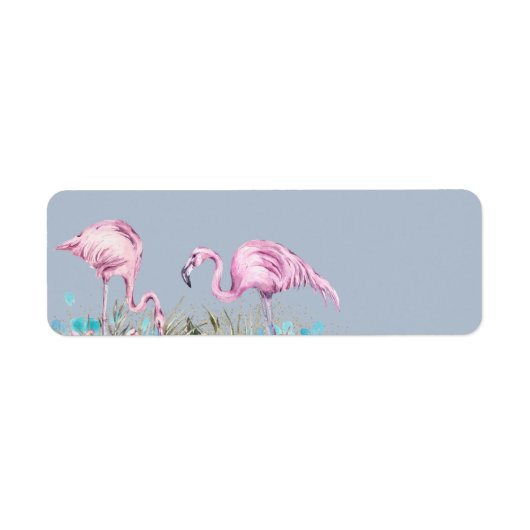 熱帯フラミンゴ結婚スの ラベル (正面)
