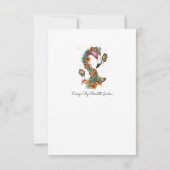 熱帯フラミンゴ サンキューカード (裏面)