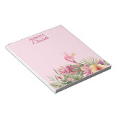 熱帯フラミンゴ ノートパッド (アングル)