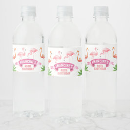 熱帯フラミンゴ ペットボトルラベル