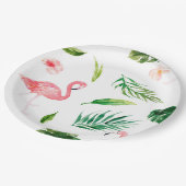 熱帯フラミンゴ ペーパープレート (アングル)