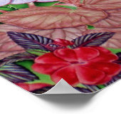 熱帯フラミンゴ ポスター (角)