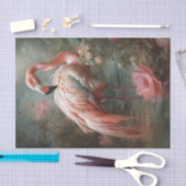 熱帯フラミンゴ 薄葉紙 (クラフト)