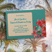 熱帯フランギパニ花クリスマスパーティー 招待状