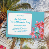 熱帯フランギパニ花クリスマスパーティー 招待状