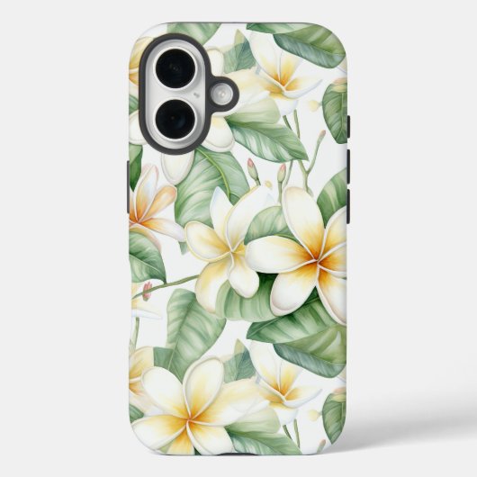 熱帯フランジパニ花タフ Case-Mate iPhoneケース (裏面)