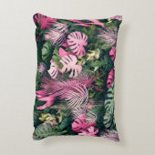 熱帯フルバックグラウンドの木 アクセントクッション (裏面(縦))