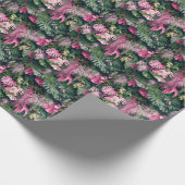 熱帯フルバックグラウンドの木 ラッピングペーパー (角)