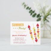 熱帯フルーツのような夏の誕生会 招待状 (スタンド正面)