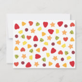 熱帯フルーツのような夏の誕生会 招待状 (裏面)