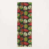 熱帯フルーツのシームレスなパターンカラフル ヨガマット (正面)