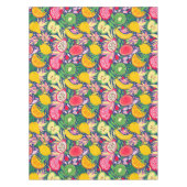 熱帯フルーツ水彩夏パターン テーブルクロス (正面)